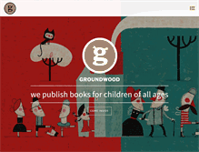 Tablet Screenshot of groundwoodbooks.com